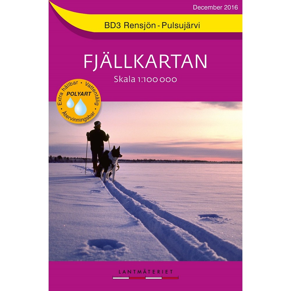 BD3 Rensjön-Pulsujärvi Fjällkarta